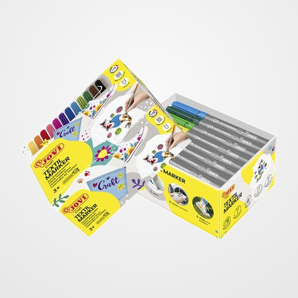ROTULADOR  JOVI DECOR TEXTIL CAJA de 48
