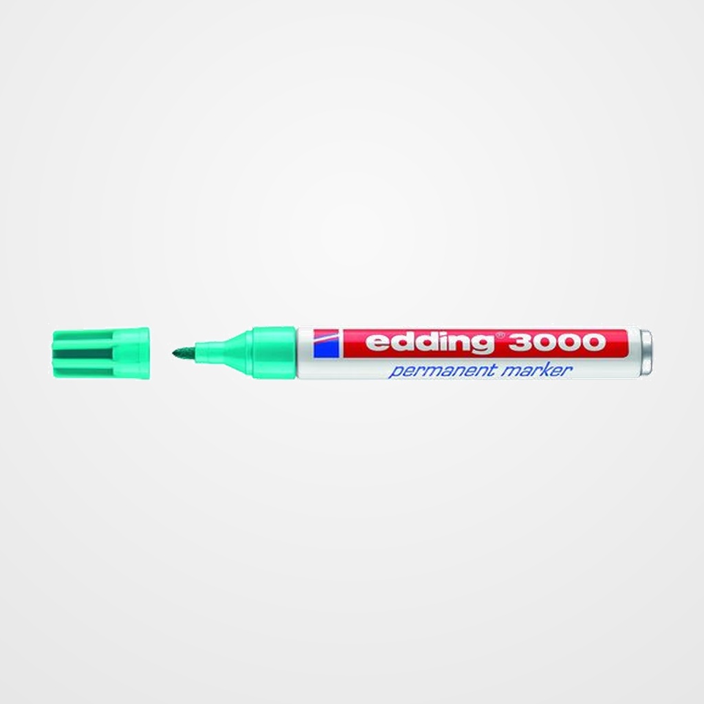 MARCADOR PERMANENTE EDDING 3000 CONICO  AZUL TURQUESA