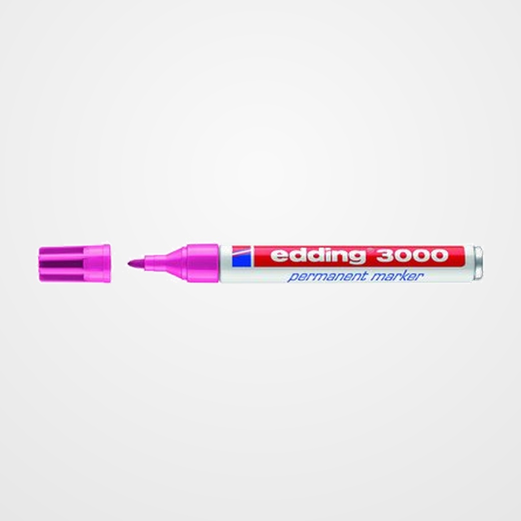 MARCADOR PERMANENTE EDDING 3000 CONICO  ROSA