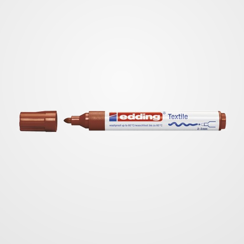 MARCADOR TEXTIL EDDING 4500  MARRON