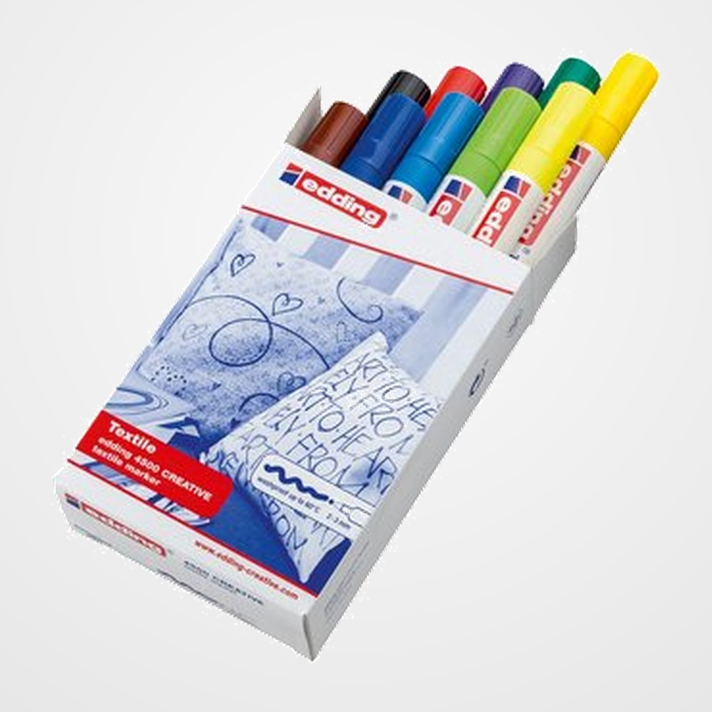 MARCADOR TEXTIL EDDING 4500 CAJA de 10