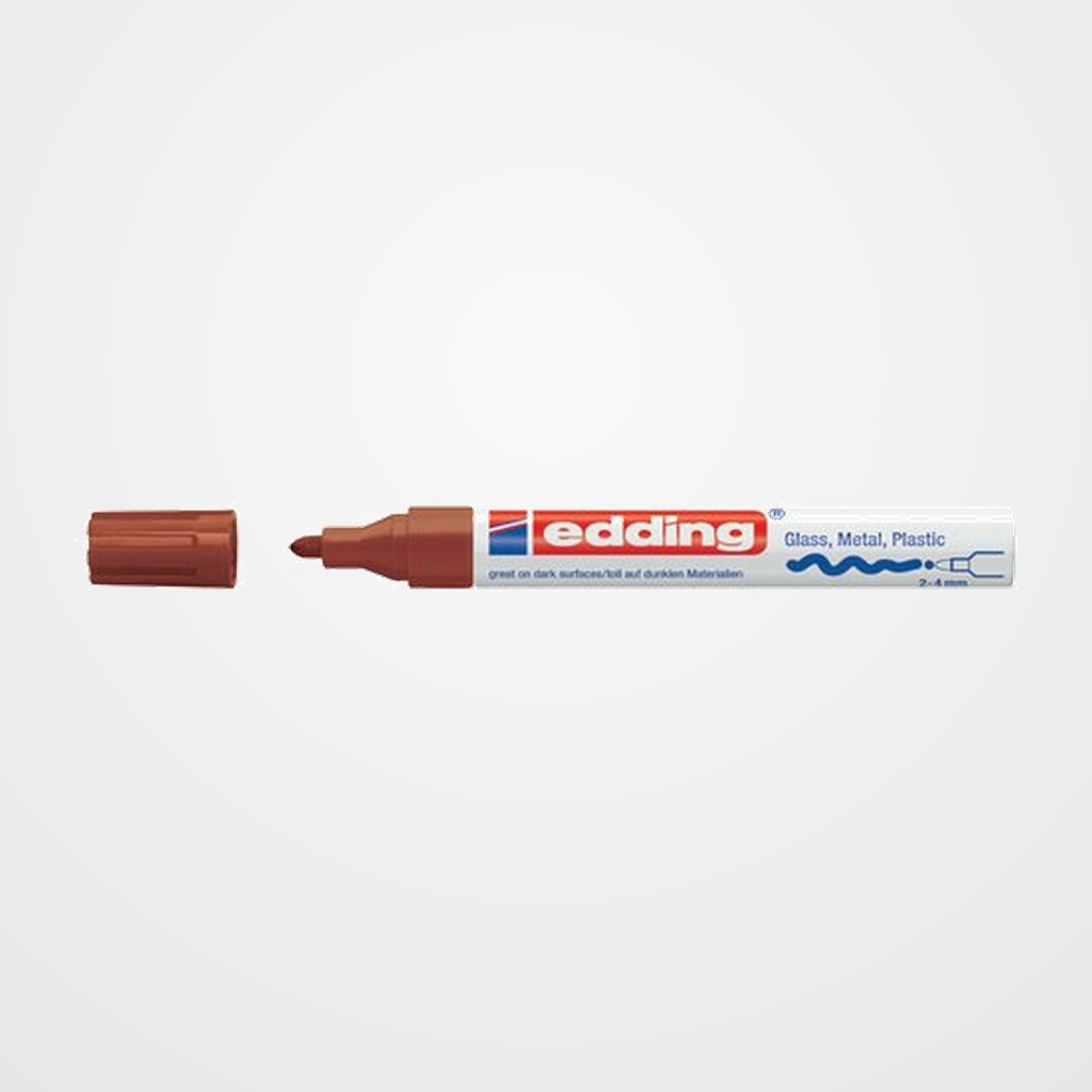 MARCADOR T.OPACA PERM. EDDING  750 CONICO MARRON
