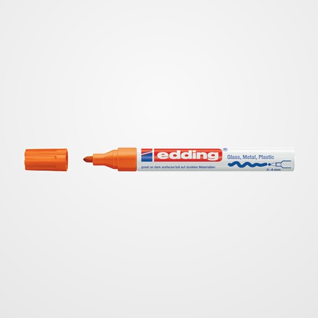 MARCADOR T.OPACA PERM. EDDING  750 CONICO NARANJA