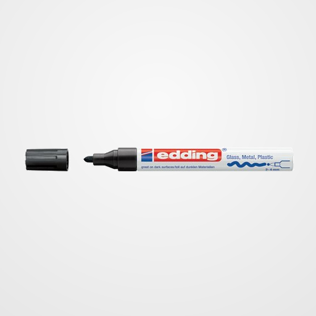 MARCADOR T.OPACA PERM. EDDING  750 CONICO NEGRO