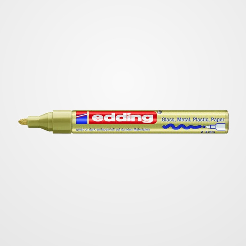 MARCADOR T.OPACA PERM. EDDING  750 CONICO ORO