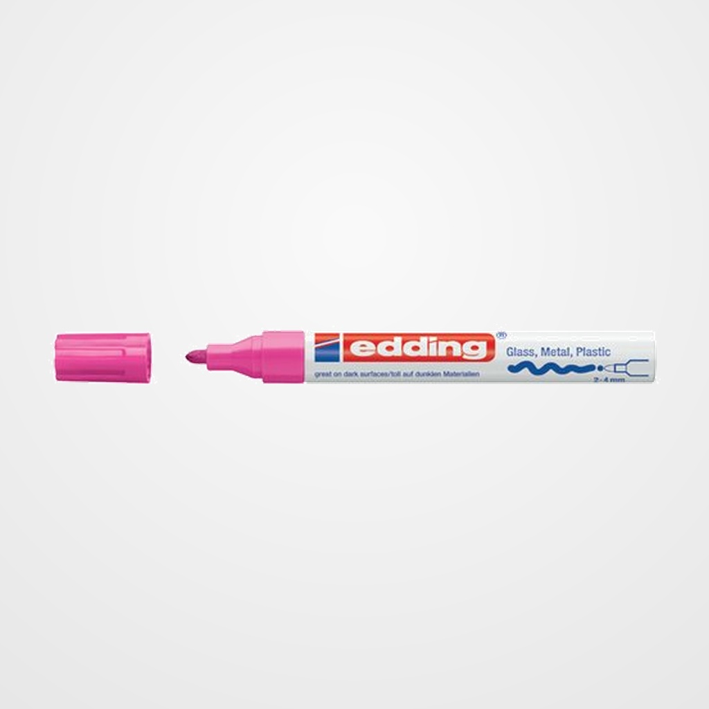 MARCADOR T.OPACA PERM. EDDING  750 CONICO ROSA