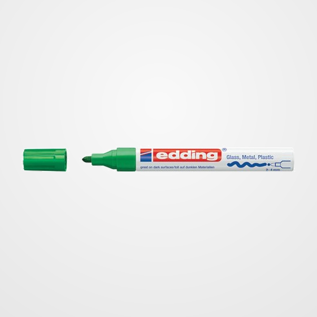 MARCADOR T.OPACA PERM. EDDING  750 CONICO VERDE
