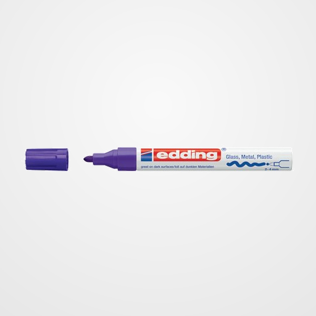 MARCADOR T.OPACA PERM. EDDING  750 CONICO VIOLETA