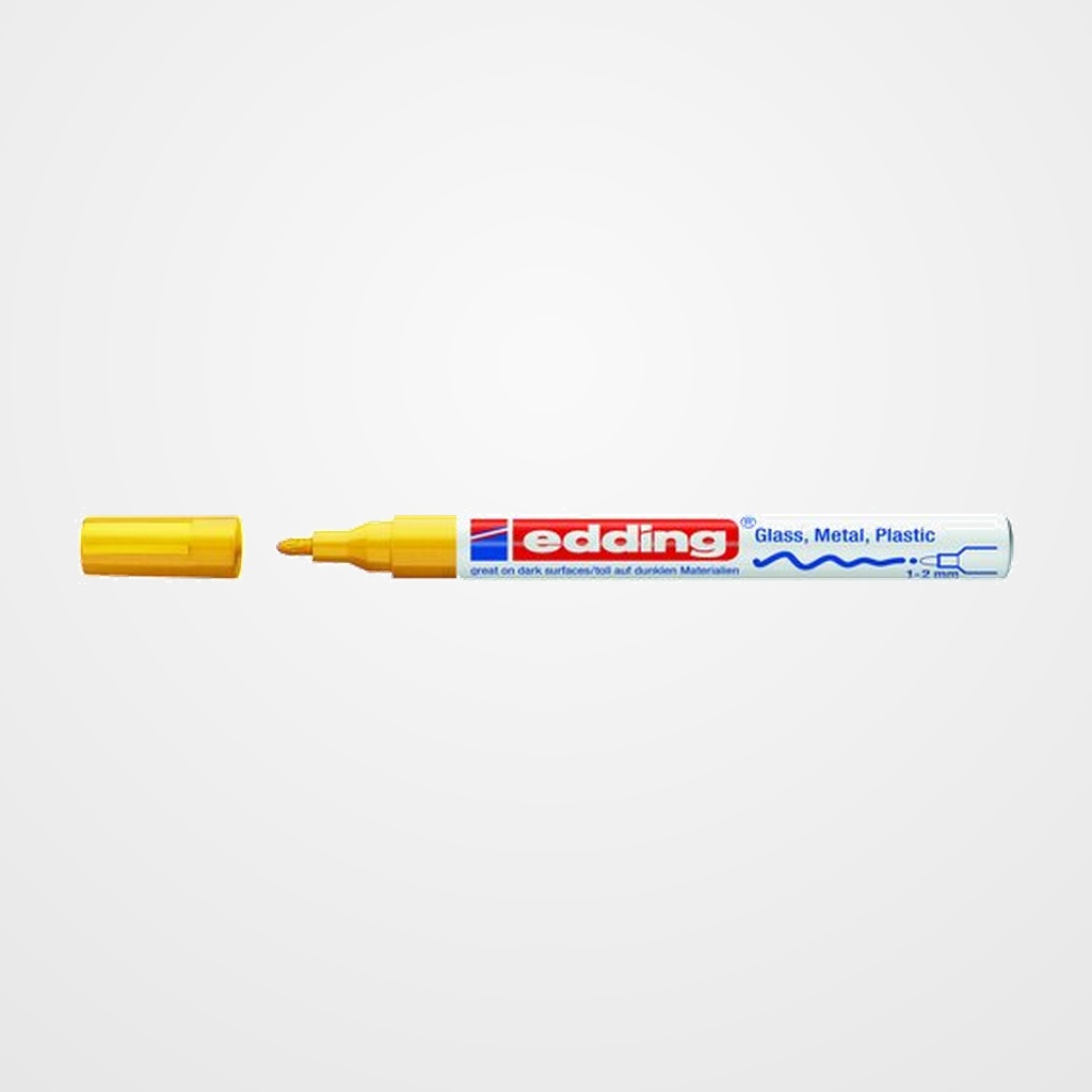 MARCADOR T.OPACA PERM. EDDING  751 CONICO AMARILLO