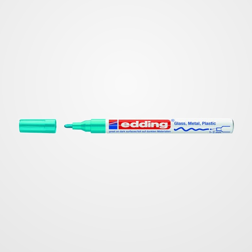 MARCADOR T.OPACA PERM. EDDING  751 CONICO AZUL CLARO