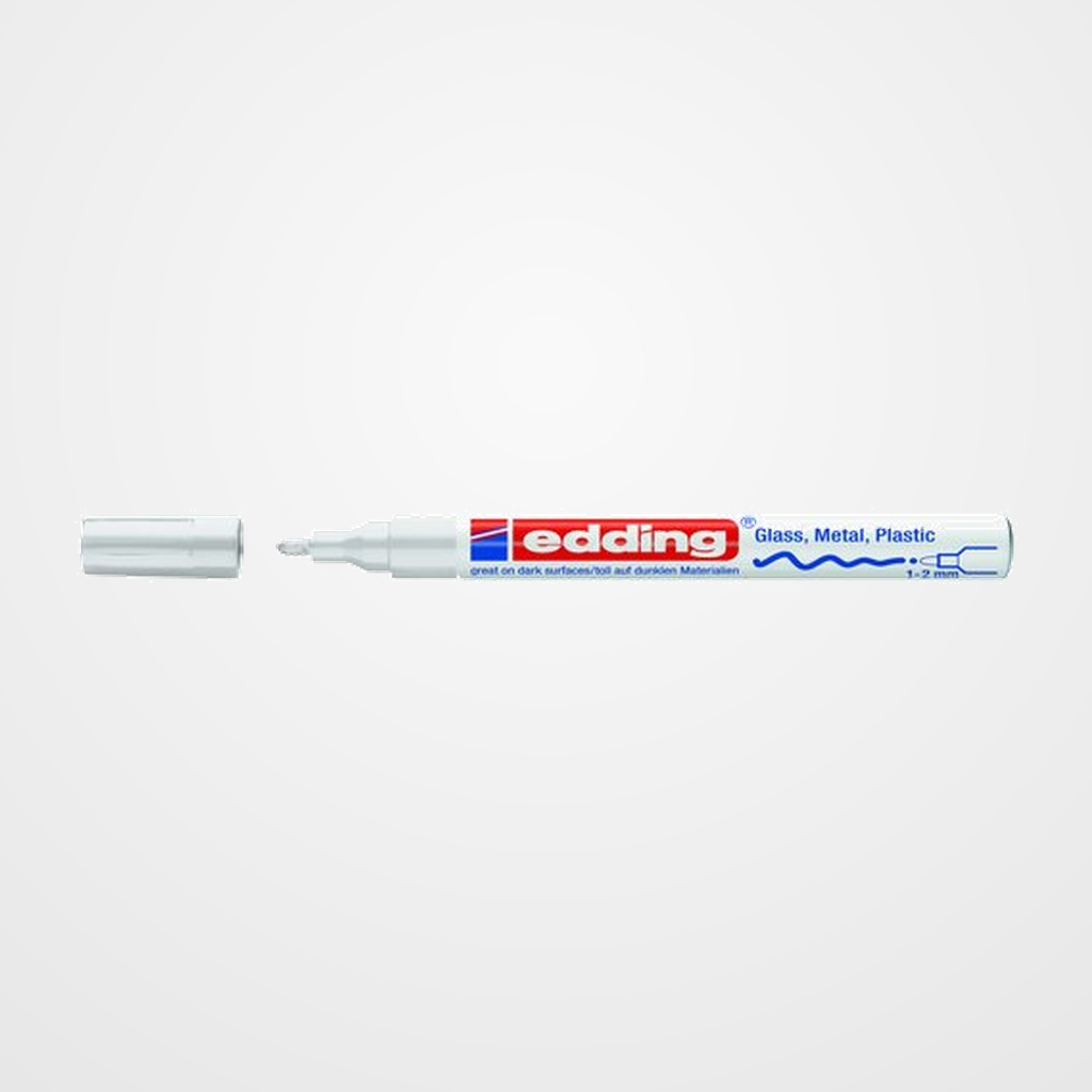 MARCADOR T.OPACA PERM. EDDING  751 CONICO BLANCO
