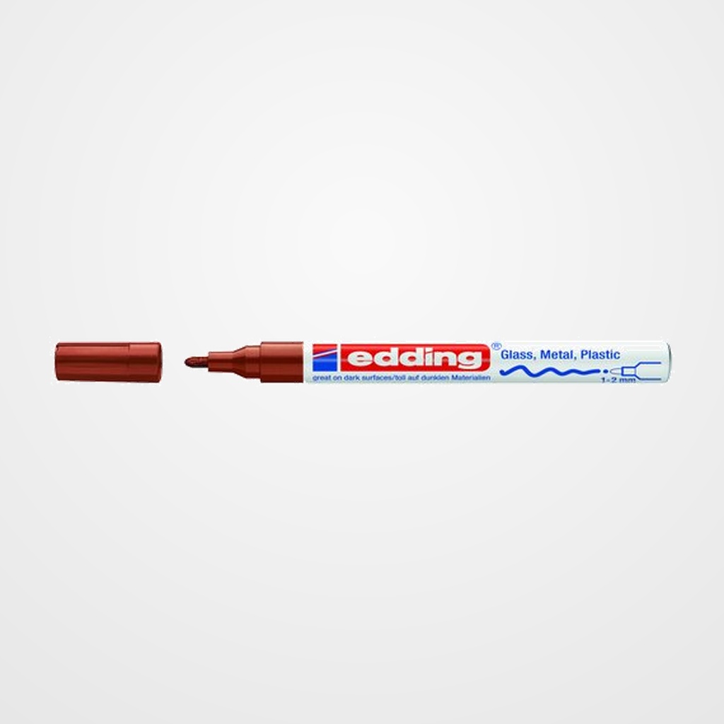 MARCADOR T.OPACA PERM. EDDING  751 CONICO MARRON
