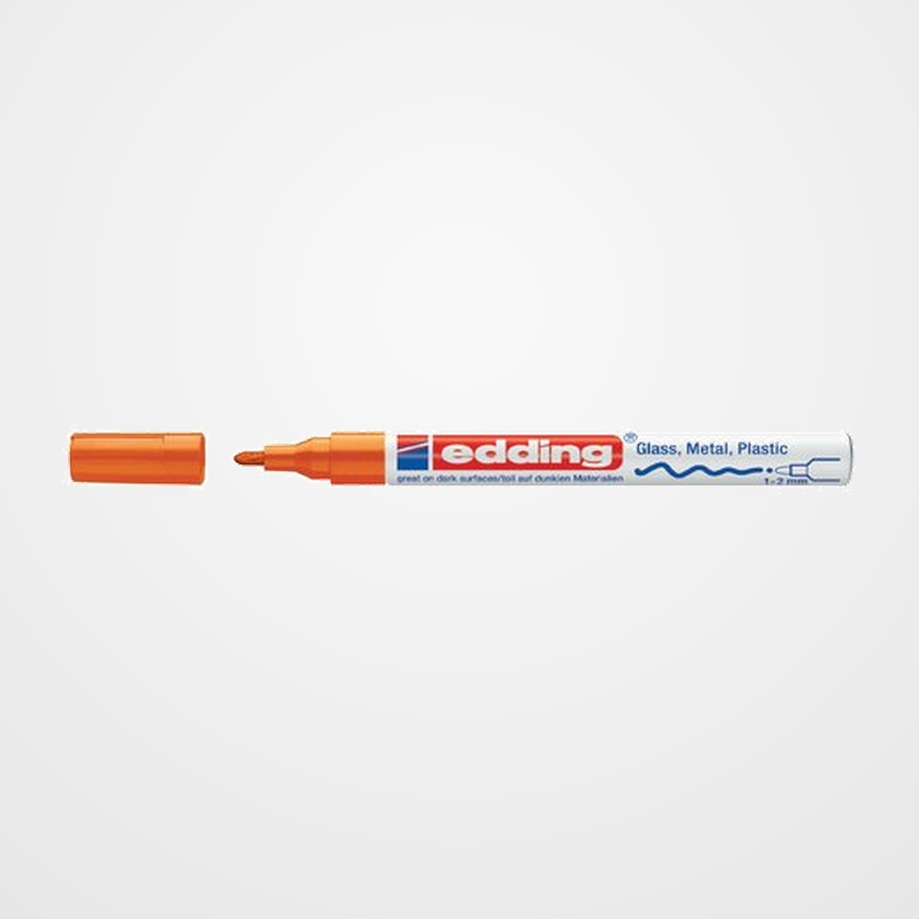 MARCADOR T.OPACA PERM. EDDING  751 CONICO NARANJA