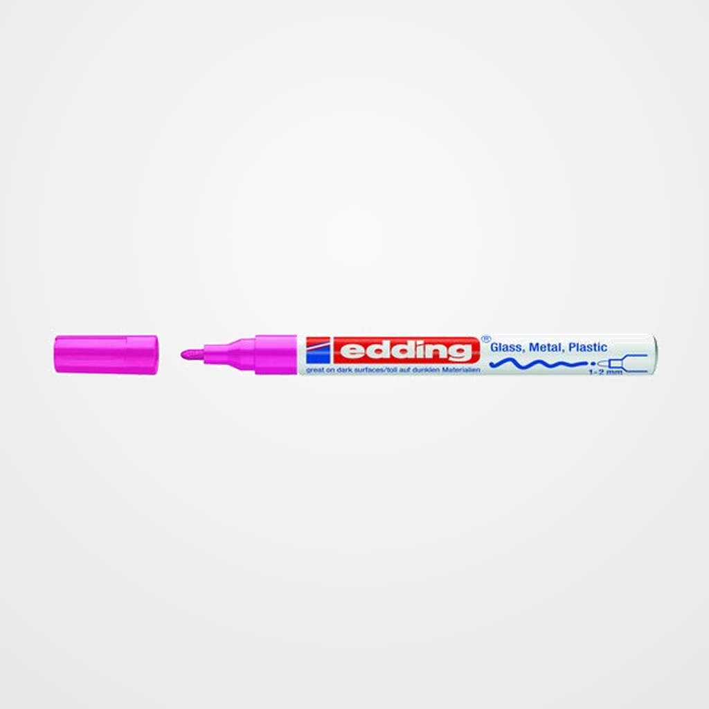 MARCADOR T.OPACA PERM. EDDING  751 CONICO ROSA