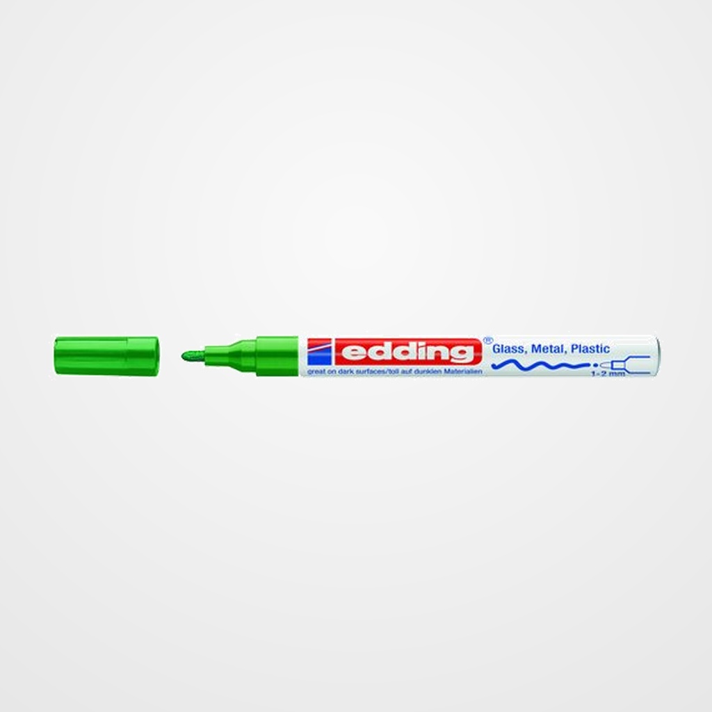 MARCADOR T.OPACA PERM. EDDING  751 CONICO VERDE