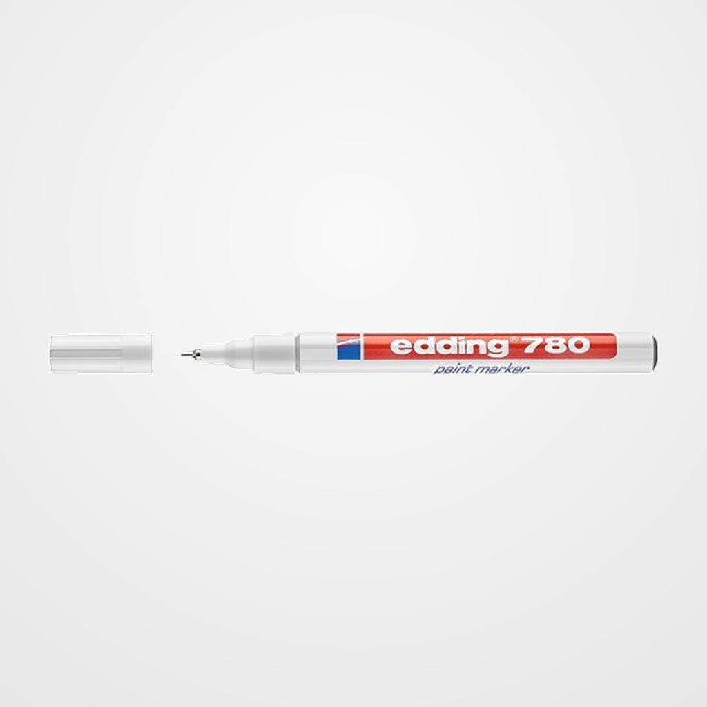 MARCADOR T.OPACA PERM. EDDING  780 CONICO BLANCO