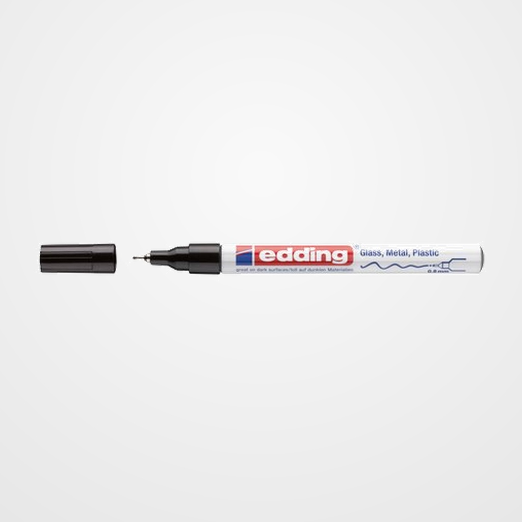 MARCADOR T.OPACA PERM. EDDING  780 CONICO NEGRO