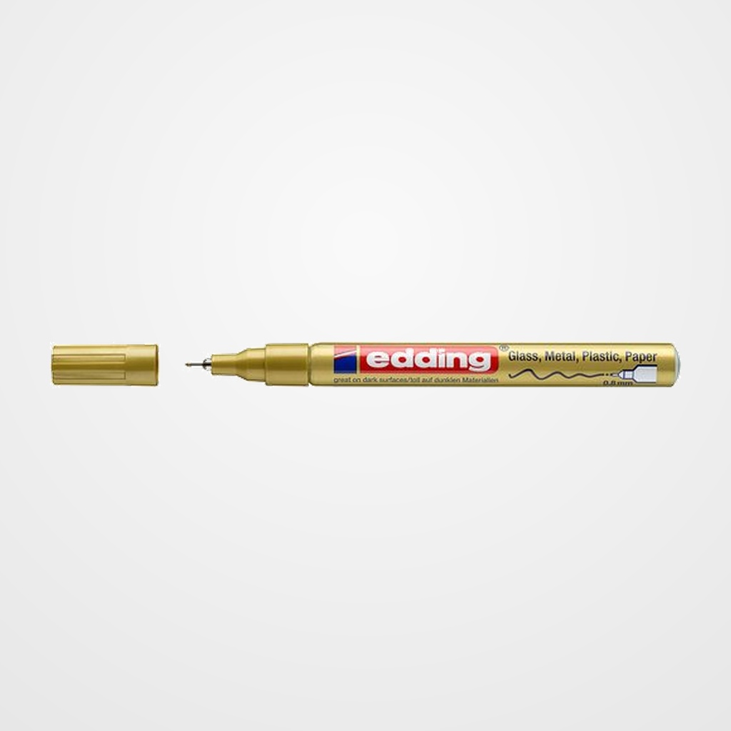 MARCADOR T.OPACA PERM. EDDING  780 CONICO ORO