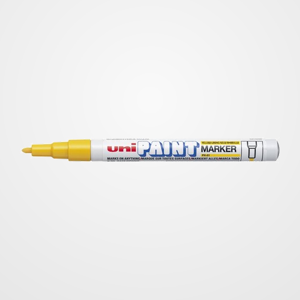 MARCADOR T.OPACA PERM. UNI-BALL PAINT MARKER 0,8 (PX-21)  AMARILLO