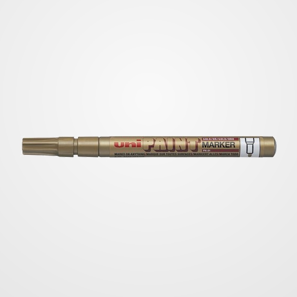 MARCADOR T.OPACA PERM. UNI-BALL PAINT MARKER 0,8 (PX-21)  ORO