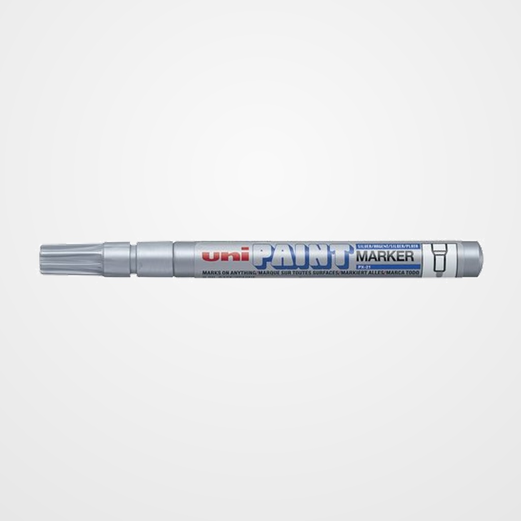 MARCADOR T.OPACA PERM. UNI-BALL PAINT MARKER 0,8 (PX-21)  PLATA