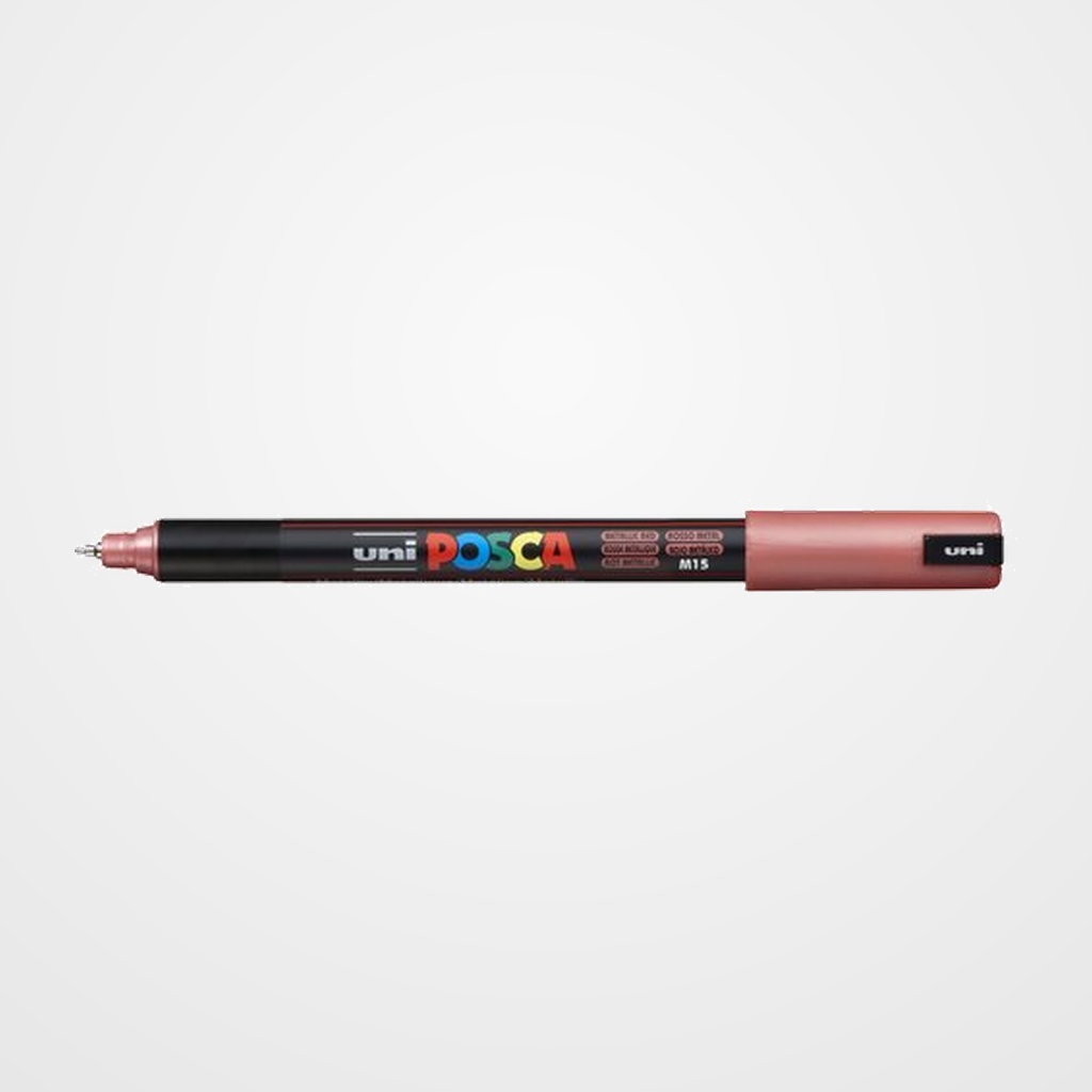 MARCADOR T.OPACA NO PERM. UNI POSCA  0,7 EF (PC-1MR)  ROJO METALICO