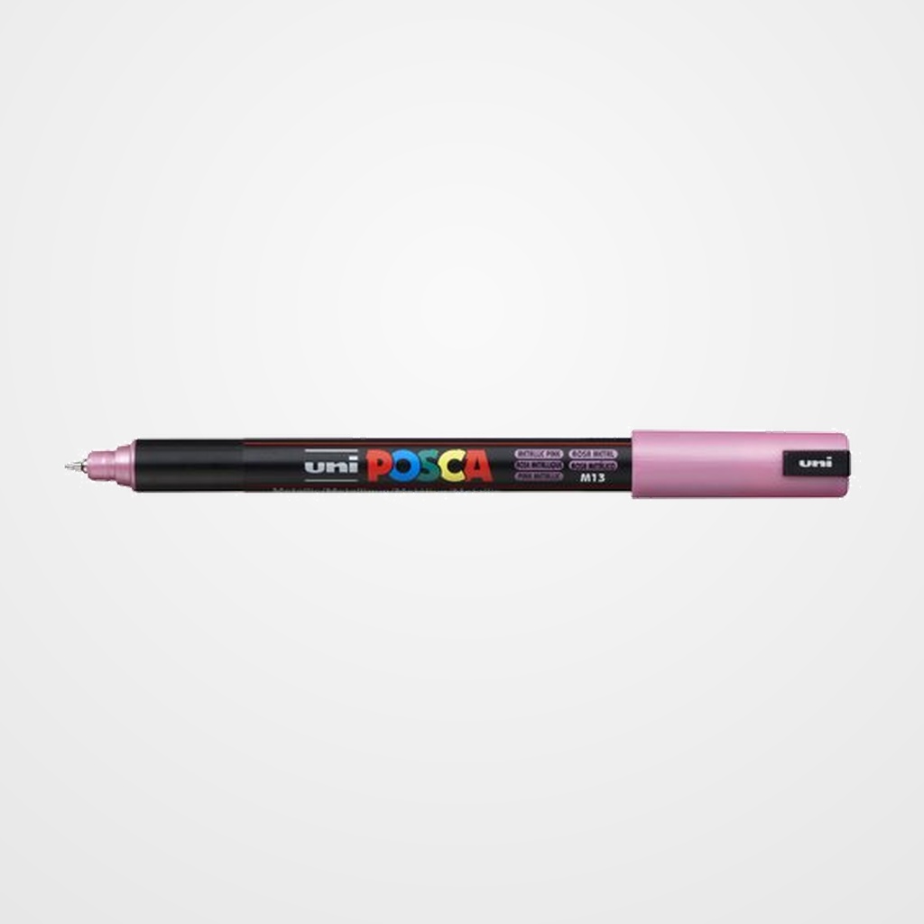 MARCADOR T.OPACA NO PERM. UNI POSCA  0,7 EF (PC-1MR)  ROSA METALICO