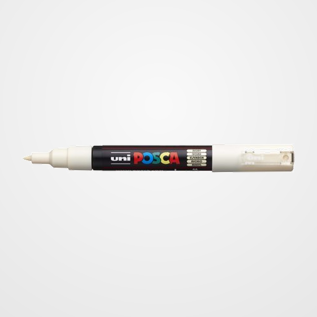 MARCADOR T.OPACA NO PERM. UNI POSCA  0,7 F (PC-1M)  MARFIL