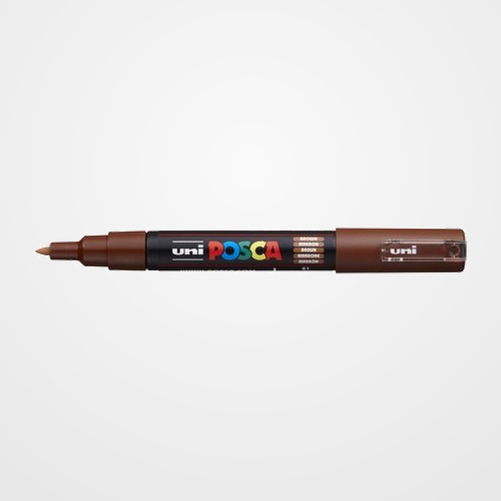 MARCADOR T.OPACA NO PERM. UNI POSCA  0,7 F (PC-1M)  MARRON
