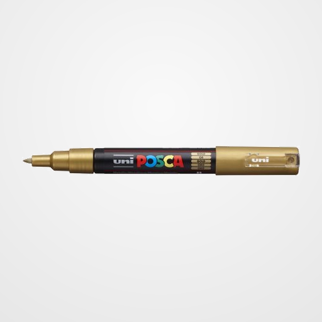 MARCADOR T.OPACA NO PERM. UNI POSCA  0,7 F (PC-1M)  ORO