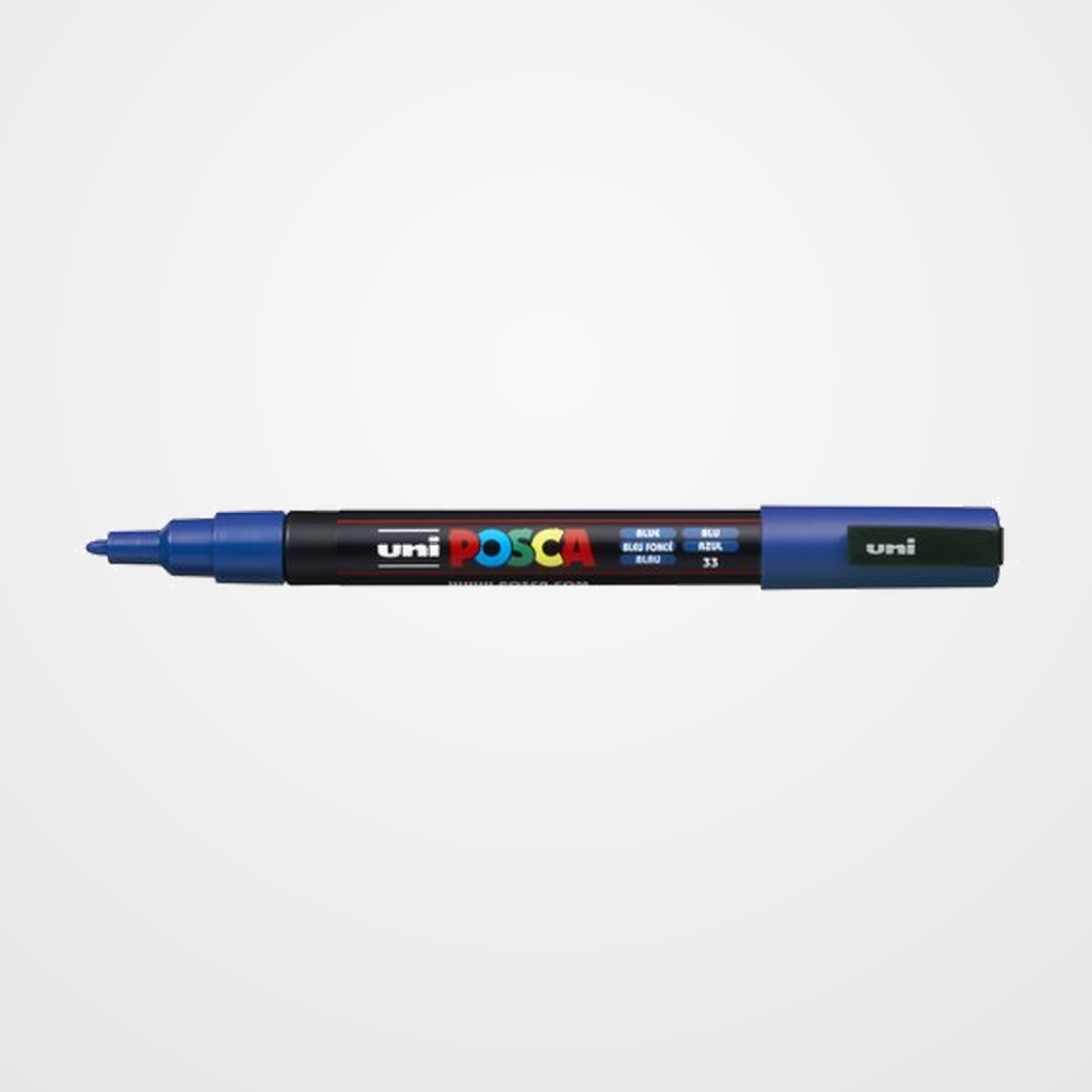 MARCADOR T.OPACA NO PERM. UNI POSCA  0,9 (PC-3M)  AZUL