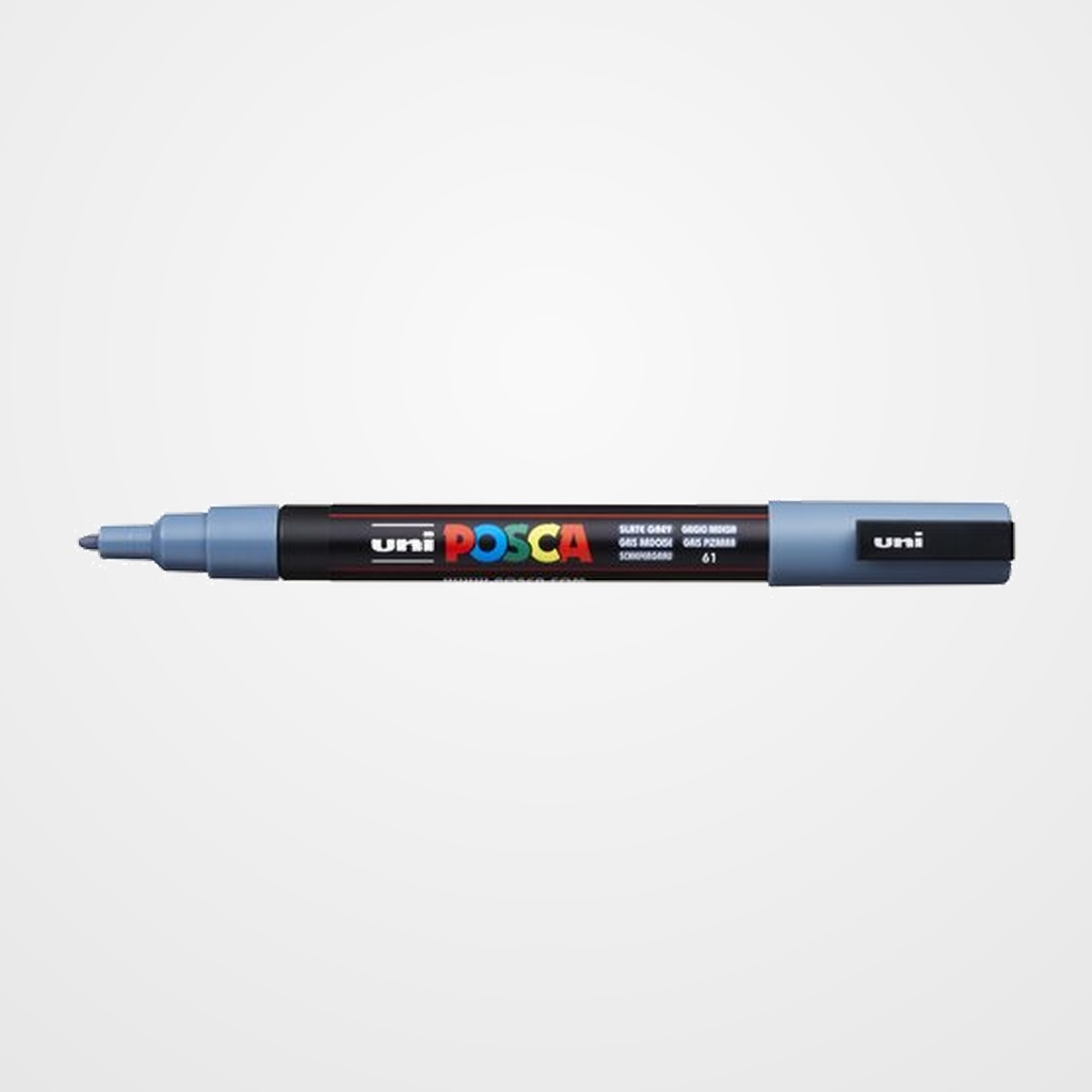 MARCADOR T.OPACA NO PERM. UNI POSCA  0,9 (PC-3M)  GRIS PIZARRA