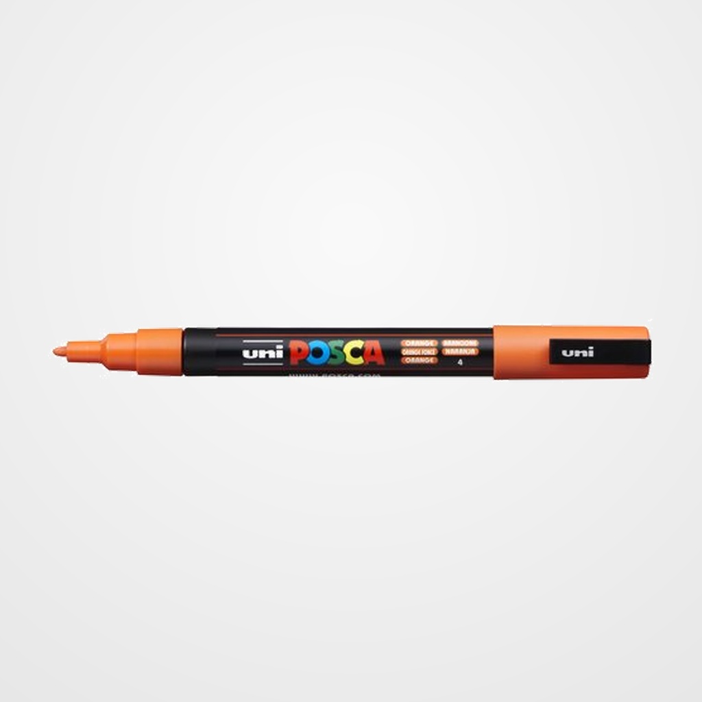 MARCADOR T.OPACA NO PERM. UNI POSCA  0,9 (PC-3M)  NARANJA