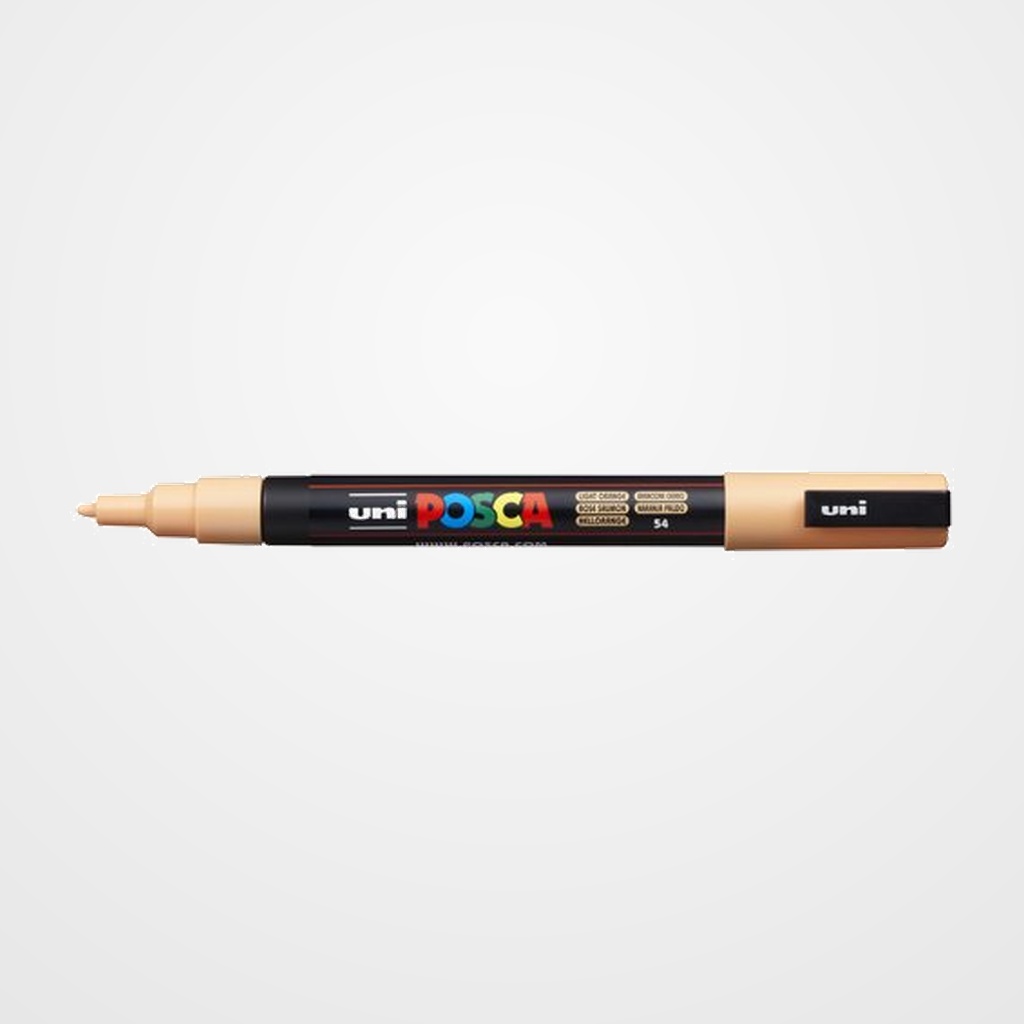 MARCADOR T.OPACA NO PERM. UNI POSCA  0,9 (PC-3M)  NARANJA CLARO