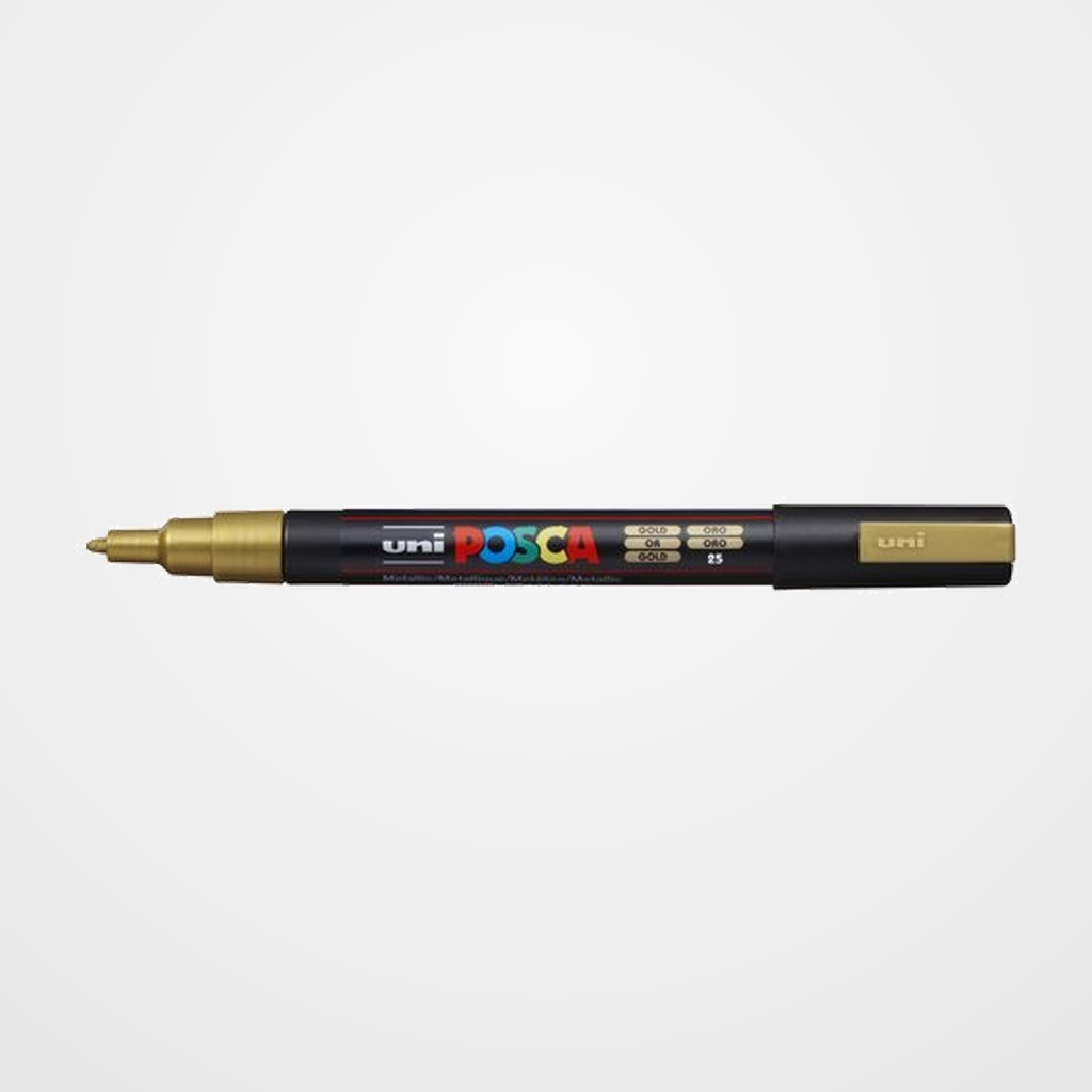MARCADOR T.OPACA NO PERM. UNI POSCA  0,9 (PC-3M)  ORO