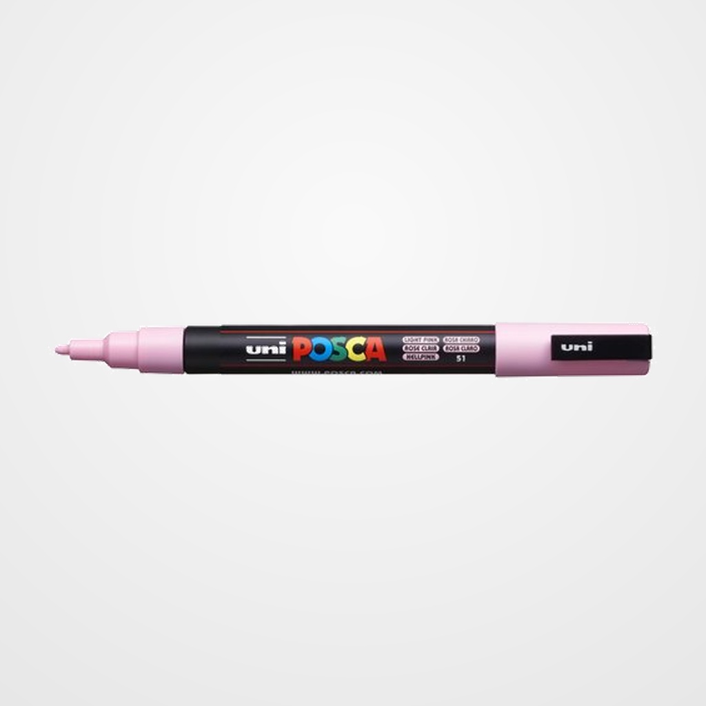 MARCADOR T.OPACA NO PERM. UNI POSCA  0,9 (PC-3M)  ROSA CLARO