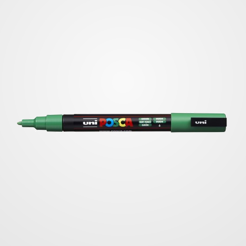 MARCADOR T.OPACA NO PERM. UNI POSCA  0,9 (PC-3M)  VERDE