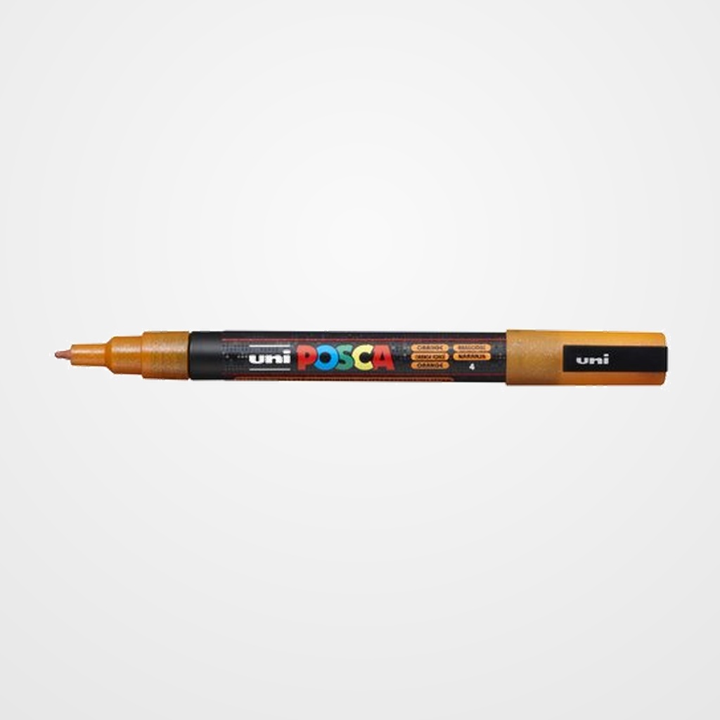 MARCADOR T.OPACA NO PERM. UNI POSCA  0,9 (PC-3ML) PURPURINA NARANJA