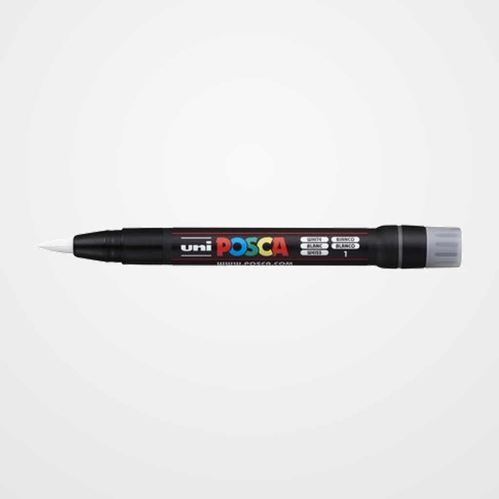 MARCADOR T.OPACA NO PERM. UNI POSCA pincel (PCF-350) BLANCO