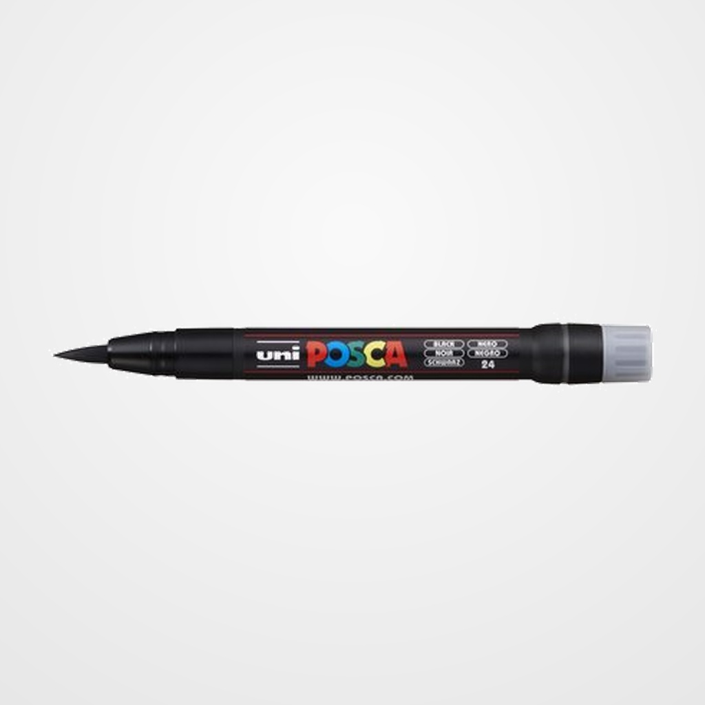 MARCADOR T.OPACA NO PERM. UNI POSCA pincel (PCF-350) NEGRO