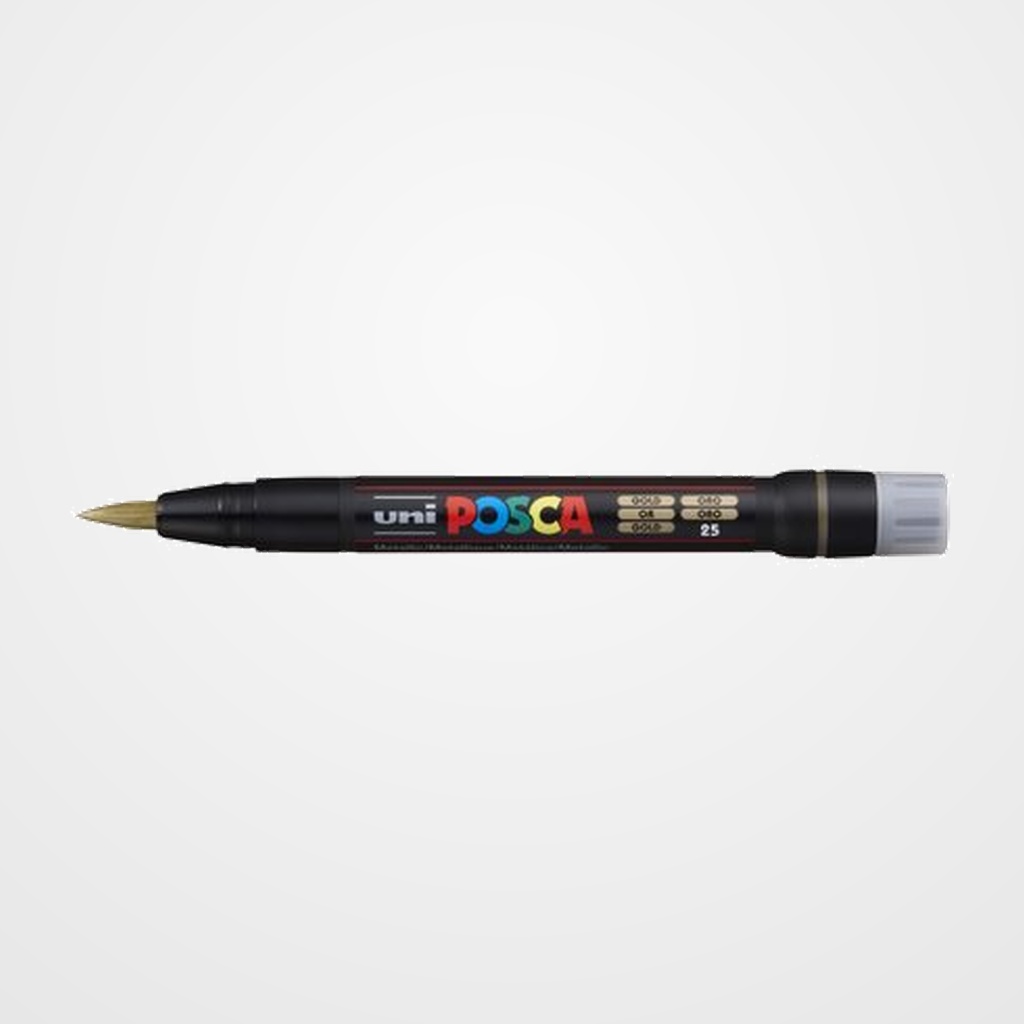 MARCADOR T.OPACA NO PERM. UNI POSCA pincel (PCF-350) ORO
