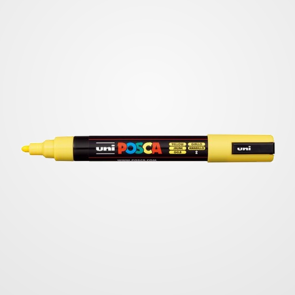 MARCADOR T.OPACA NO PERM. UNI POSCA  1,8 (PC-5M)  AMARILLO