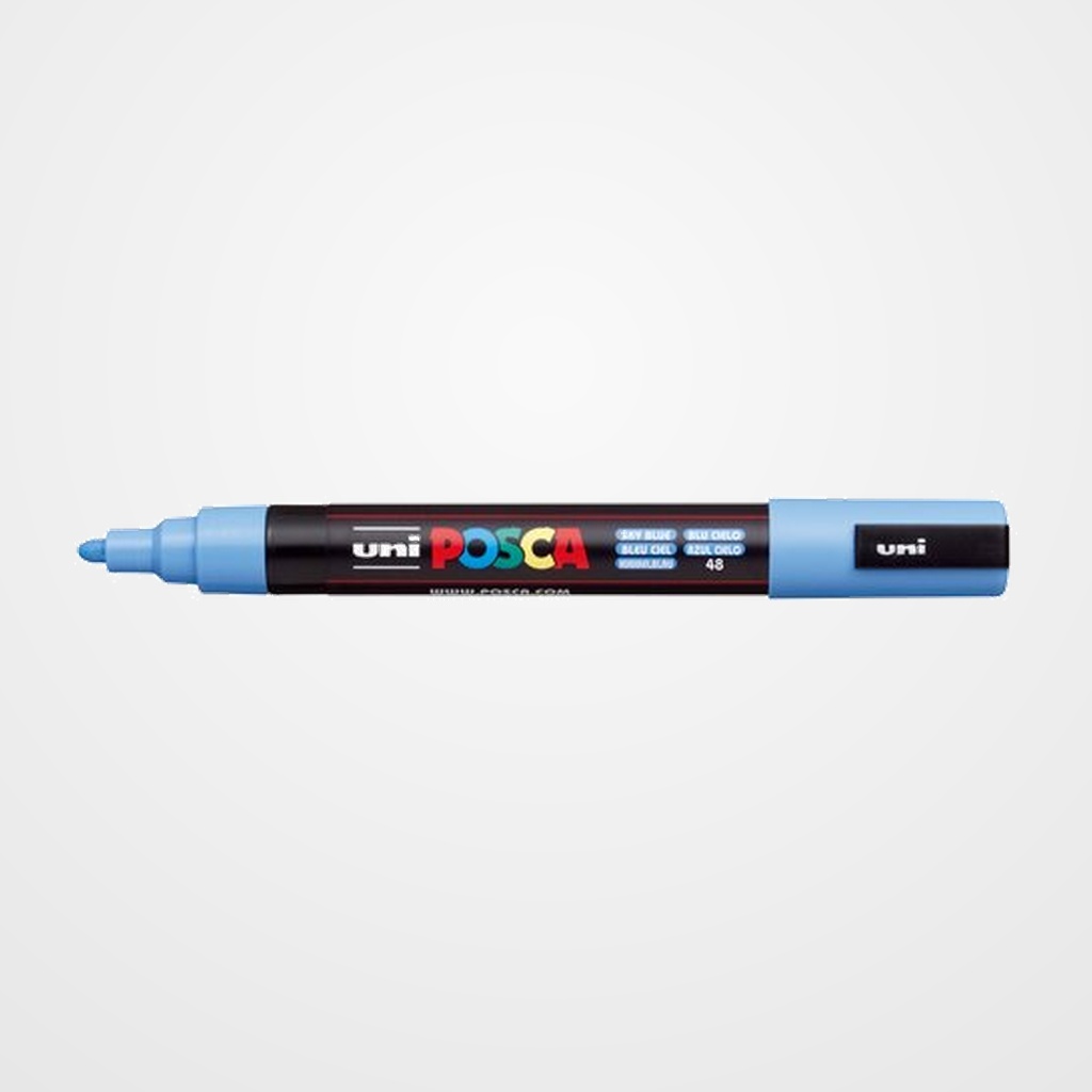 MARCADOR T.OPACA NO PERM. UNI POSCA  1,8 (PC-5M)  AZUL CIELO