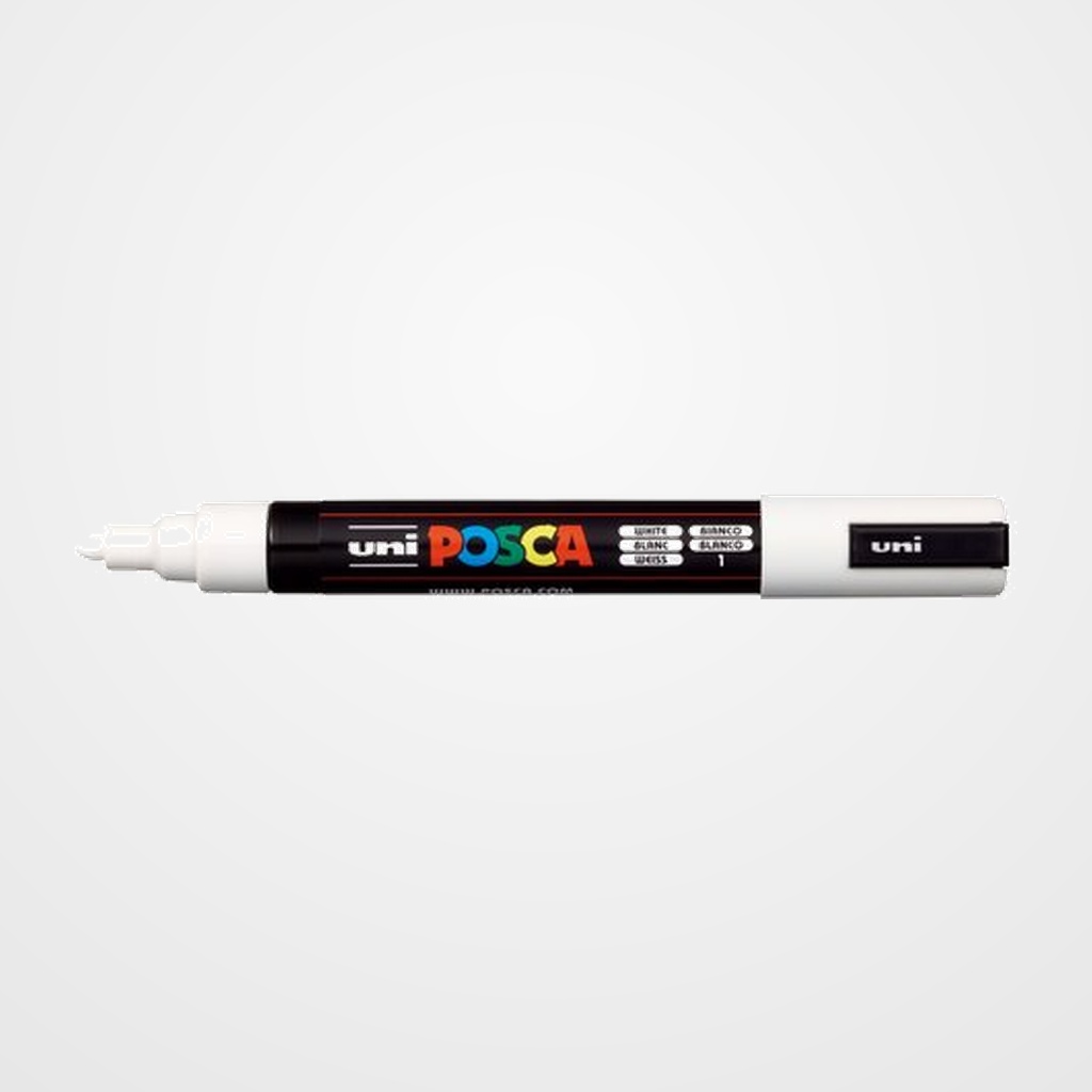 MARCADOR T.OPACA NO PERM. UNI POSCA  1,8 (PC-5M)  BLANCO