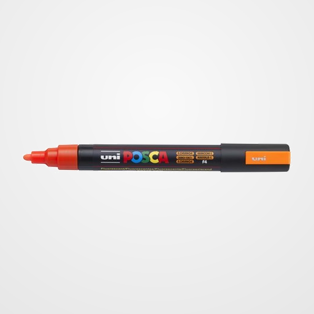 MARCADOR T.OPACA NO PERM. UNI POSCA  1,8 (PC-5M)  FLUOR NARANJA