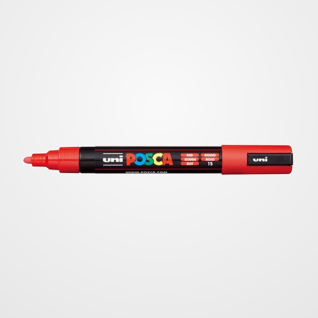 MARCADOR T.OPACA NO PERM. UNI POSCA  1,8 (PC-5M)  ROJO