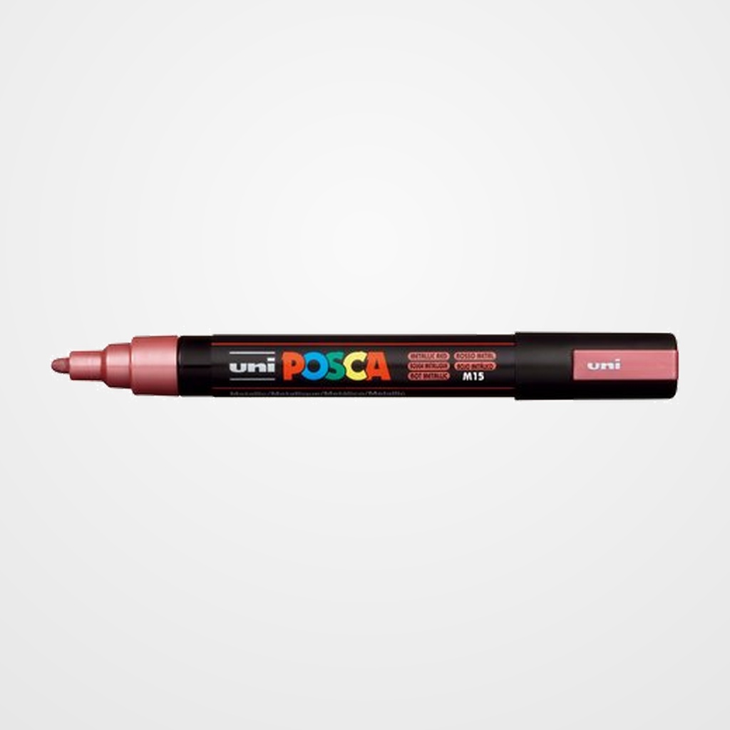 MARCADOR T.OPACA NO PERM. UNI POSCA  1,8 (PC-5M)  ROJO METALICO