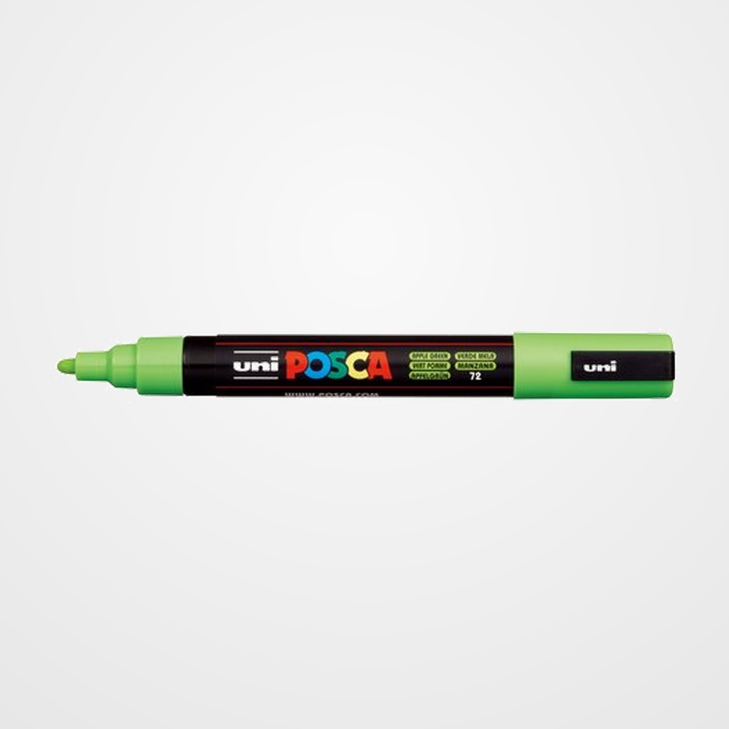 MARCADOR T.OPACA NO PERM. UNI POSCA  1,8 (PC-5M)  VERDE MANZANA