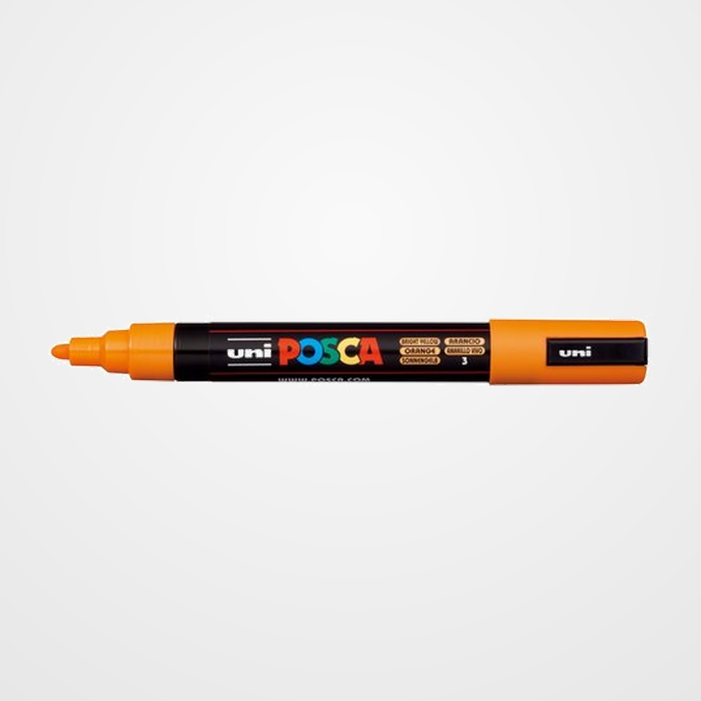 MARCADOR T.OPACA NO PERM. UNI POSCA  1,8 (PC-5M)  NARANJA MEDIO (B.YELLOW)