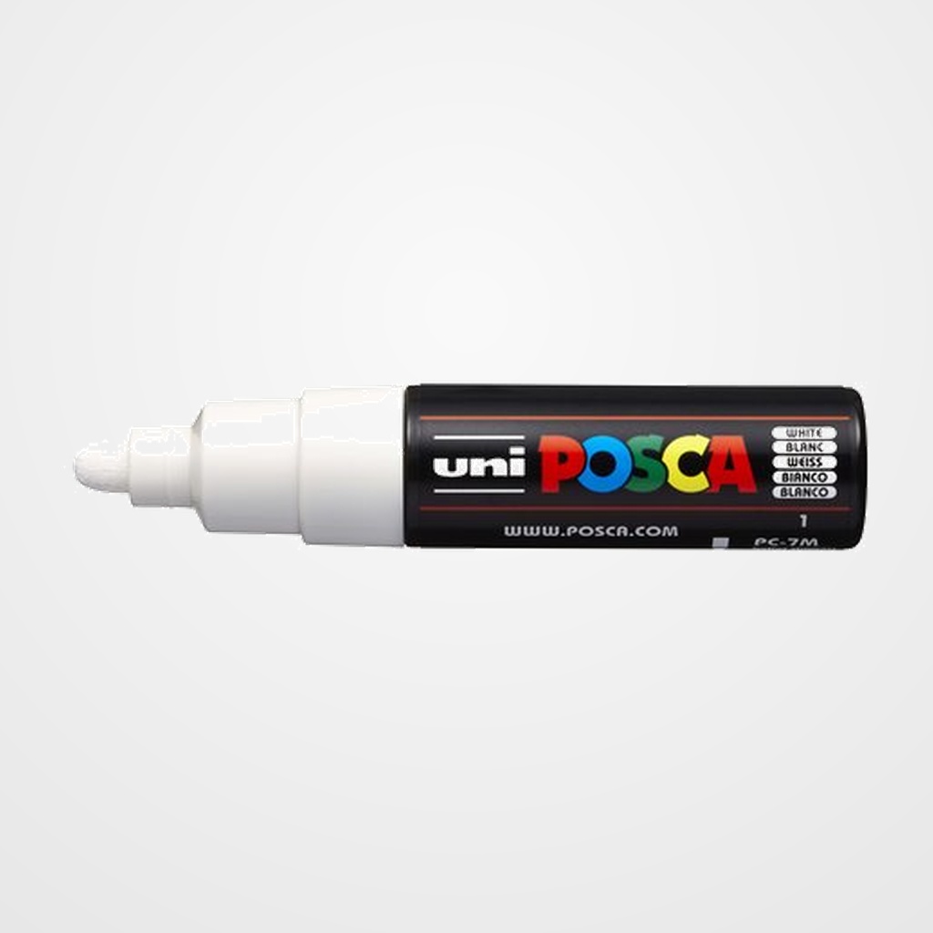 MARCADOR T.OPACA NO PERM. UNI POSCA  7,0 (PC-7M)  BLANCO